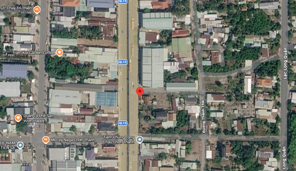 vị trí đất mặt tiền Quốc lộ 13 tại Chơn Thành